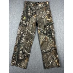 Realtree Pants Youth 10/12 Large Camo RT Xtra Cargo Hunting Outdoors Gear
